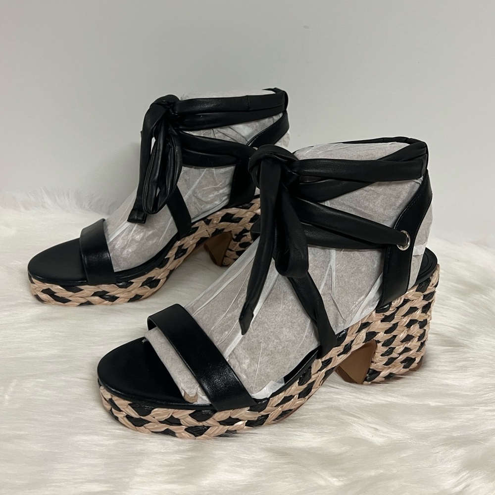 Vince Camuto Roreka Strappy Espadrille High Heel Platform Sandals Size 7.5 NWOB - Picture 10 of 10